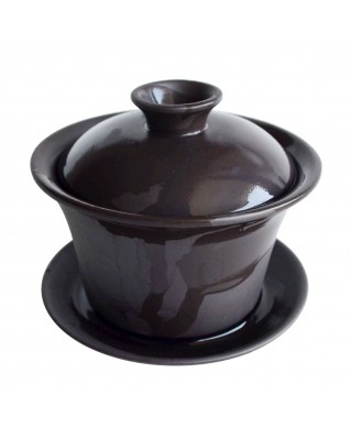 4 oz purple clay galen tray set black