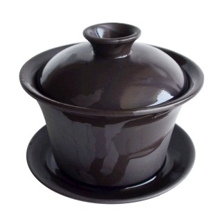 4 oz purple clay galen tray set black
