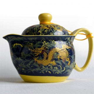 12 oz Dragon Stainless Steel Filter Tea Infuser (Navy)